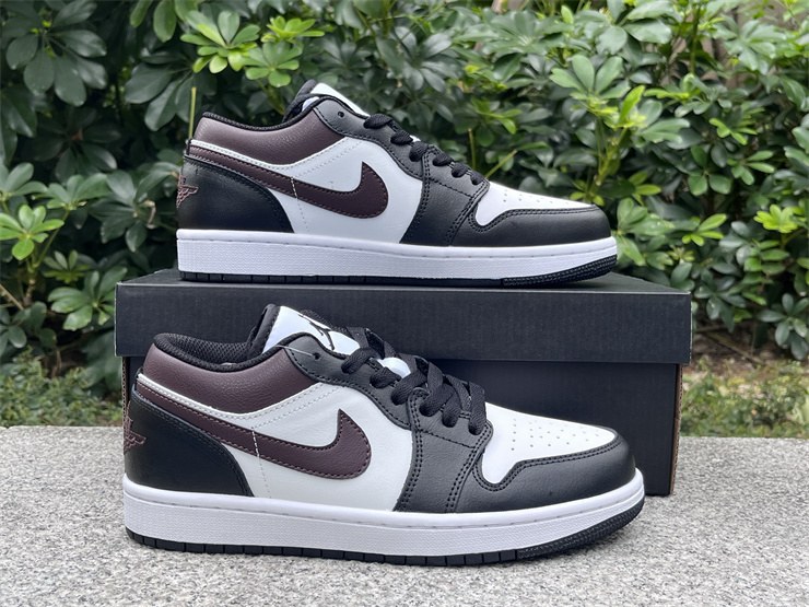 2025 Air Jordan 1 Low Panda White/Black/Brown