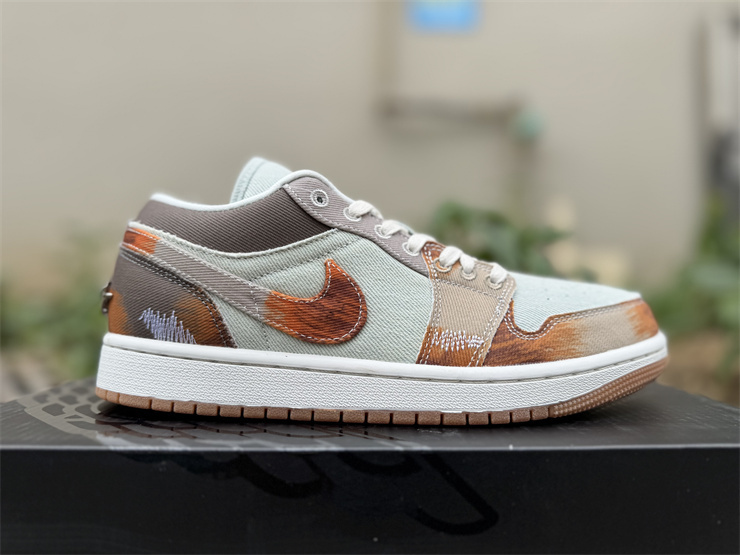 Air Jordan 1 Low SE Multi Color Distressed