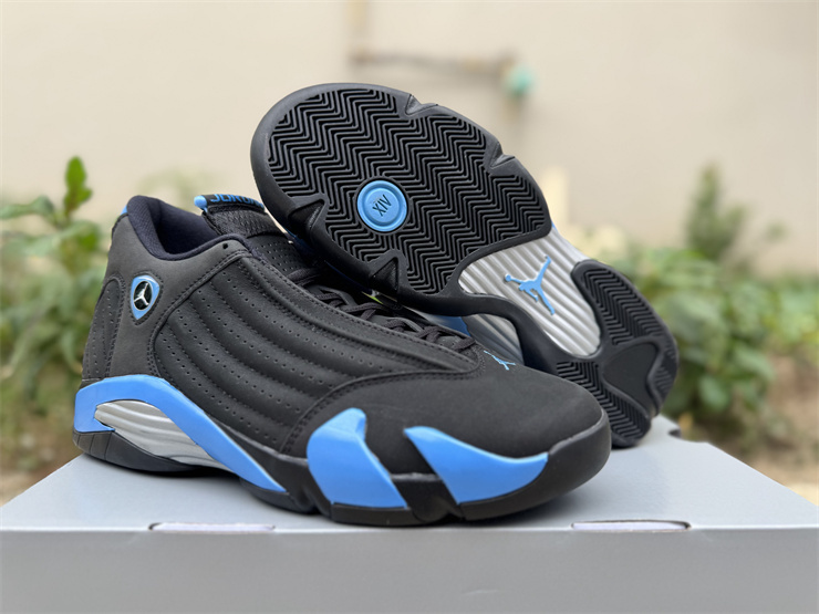 Air Jordan 14 Retro Black Universty Blue 1