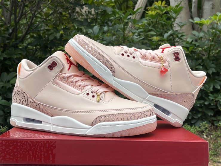 Air Jordan 3 Valentine's Day Treat Yourself 2025 Sail Pink 5