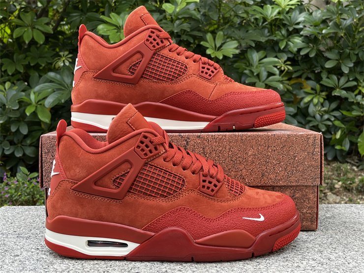 Men’s and Women’s Air Jordan 4 Nigel Brick by Brick Red