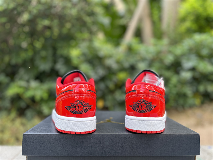 Buy Air Jordan 1 Low SE Patent Varsity Red Black 1