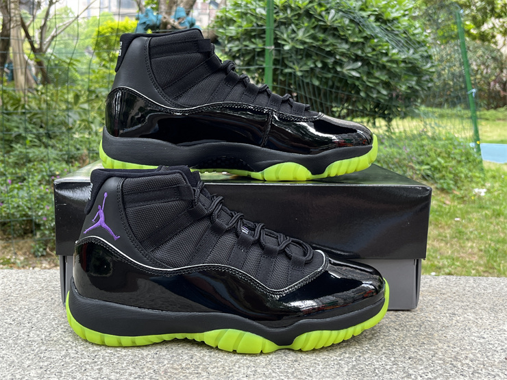 Men's Air Jordan 11 Black Barely Volt
