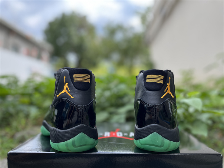 Mens Air Jordan 11 Retro Green Black Tropical 4