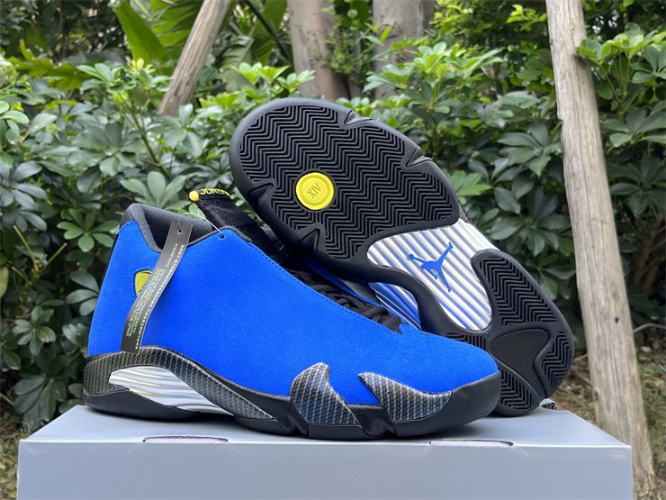 Mens Air Jordan 14 Retro Ferrari 2025 Blue 6