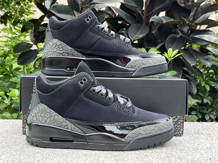 Men's Air Jordan 3 Black Cement Cat