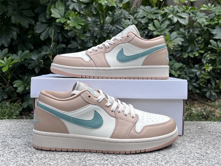 Men’s & Women’s Air Jordan 1 Low Light Orewood Brown Hemp 2