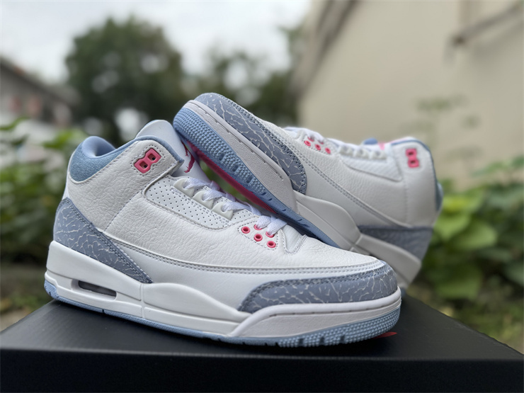 WM Sizes Air Jordan 3 Retro GS White Cobalt Bliss 2