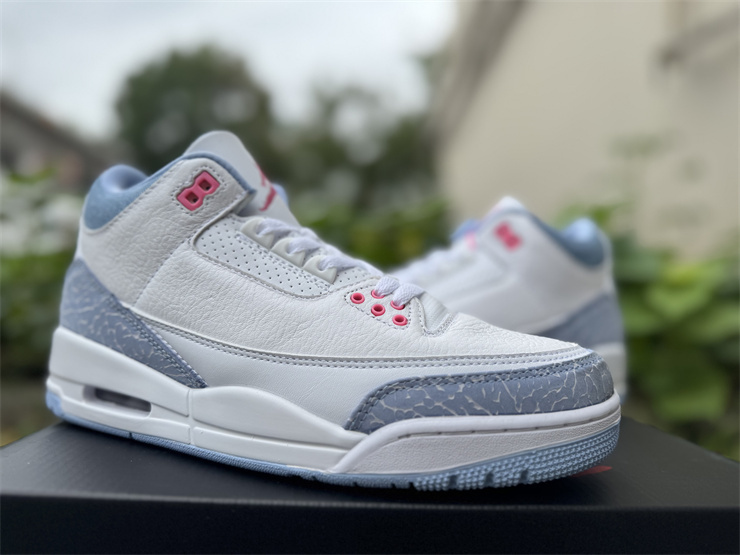 W/M Sizes Air Jordan 3 Retro GS White Cobalt Bliss