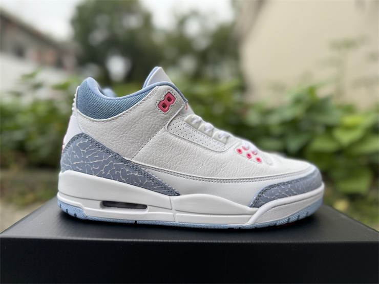 WM Sizes Air Jordan 3 Retro GS White Cobalt Bliss