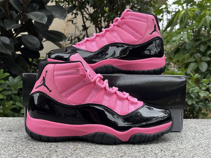 cheap Air Jordan 11 Black Pink